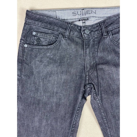 Sullen Art Collective Mens 32x33 Jeans Straight Leg Slim Fit Gray Low‎ Rise - Picture 2 of 15